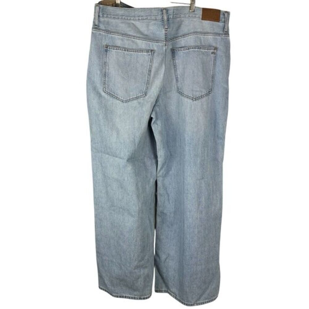 Madewell Superwide-Leg Jeans Ahern Wash Airy Denim Light Wash Womans Sz 33 NWT - Picture 4 of 9